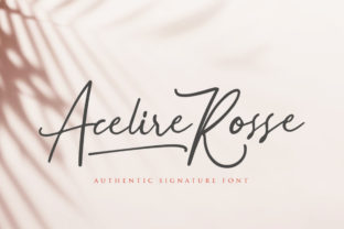 Acelire Rosse: A Handwritten Font with Authentic Character and Design Flexibility