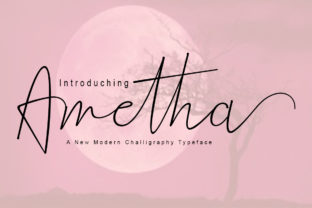Ametha: A Light Handwritten Font with Botanical Soul