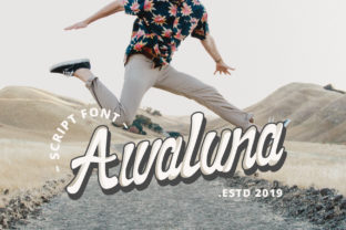 Awaluna Font: A Playful, Vintage-Inspired Handwritten Typeface for Modern Creativity