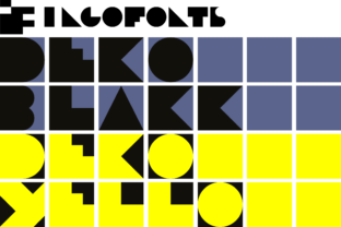 Dékó: A Geometrical Decorative Font with Bold Charm