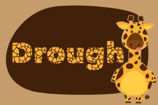 Drought: A Bold, Organic Font Inspired by Animal Prints