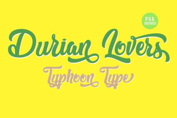 Durian Lovers: Where Typographic Romance Meets Design Precision