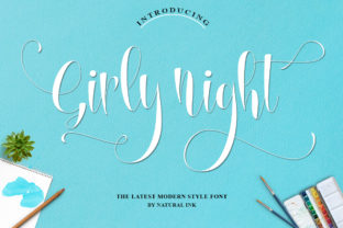 Girly Night: A Handwritten Font with Soul