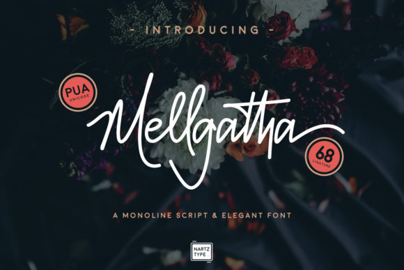Mellgatha: A Handwritten Font That Elevates Real-World Design Workflows