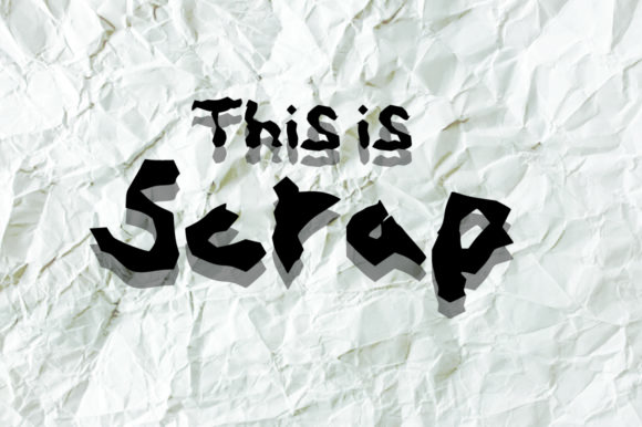 Scrap: A Kooky Decorative Font That Breaks Creative Stalemates
