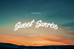 Sweet Sunrise: The Handwritten Font That Adds Bold Personality to Real Projects