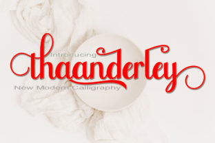 Thaanderley: Elegant Handwritten Font