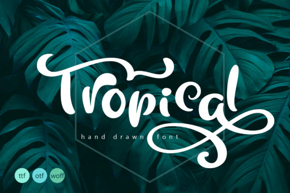 Tropical: Handmade Calligraphy Reimagined for Modern Design